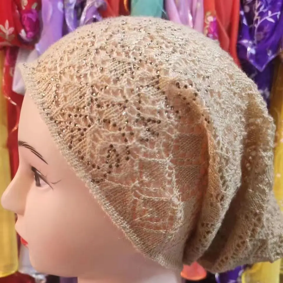 

Lace Crochet Caps For Women Colthing Freeshipping Cosplay Knit Hat Fashion Kippah Hijab Wool Cotton Winter Japan Korea Dance New