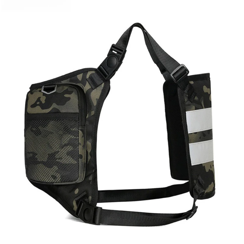 Tactical Vest Bag, Outdoor Multifunctional Reflective Cycling Bag, For Cycling, Mountaineering Training Sports Backpack