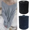 250grams Cotton Yarn Glitter Sequin Knitting Yarn Sparkly Crochet Thread DIY Crafts for Sweater Shawl Scarf 1