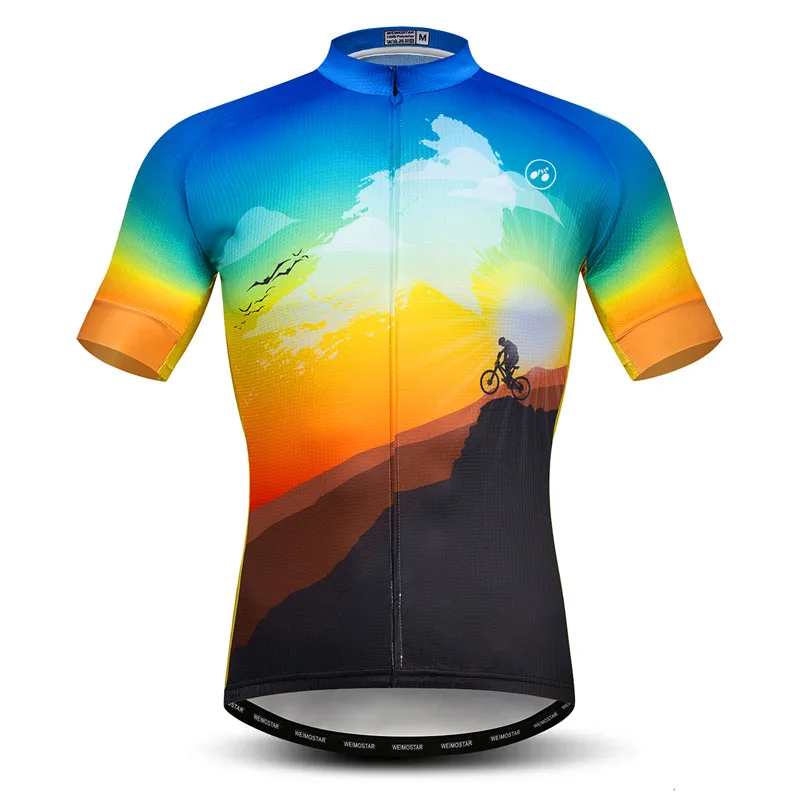thumbnail image 1 of Maillot de ciclismo de montaña Weimostar, camiseta de ciclismo de verano, camiseta de manga corta transpirable para bicicleta, ropa de ciclismo de carretera, camisetas, maillot, 1 of 5