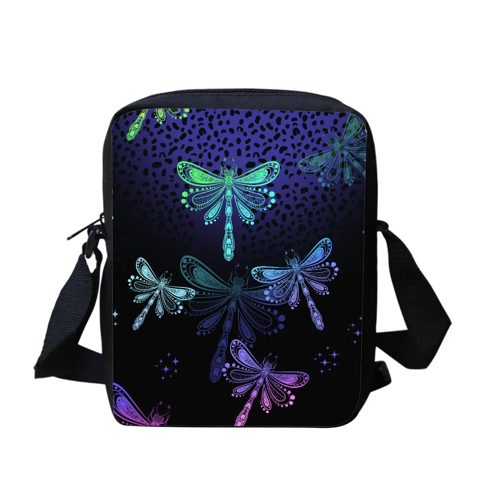 

Women Shoulder Handbag Spiritual Dragonfly Lady Girls Trendy Messenger Bag Student Travel Portable Crossbody Bags