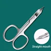 Eyebrow Scissors Curved Blade Cuticle Scissors Professional Stainless Steel Manicure Trimmer Hair Remover Tool 5