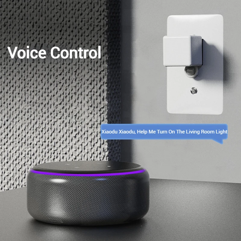 ZEXEF Tuya Smart Fingerbot Switch Bot Remoter for Garage Curtains Works With Alexa Google Home Voice Assistant