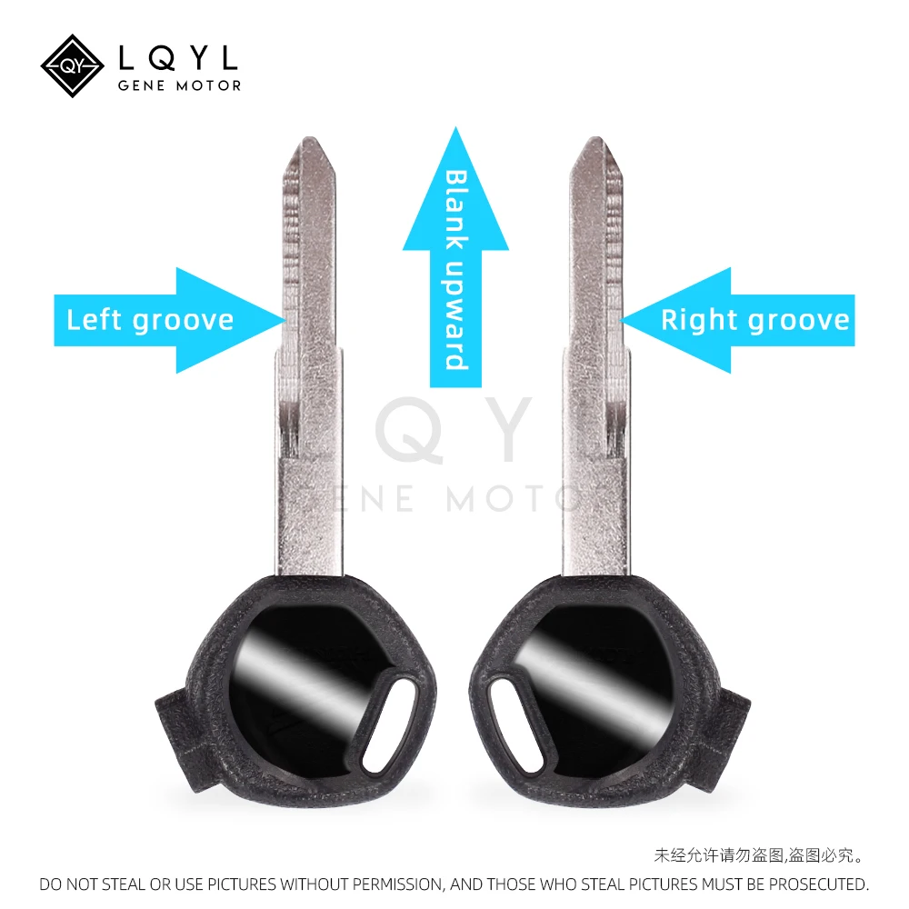 LQYL New Blank Key Motorcycle Replace Uncut Keys For HONDA scooter A magnet Anti-theft lock keys Zoomer DIO Z4 Z125 SCR100 WH110