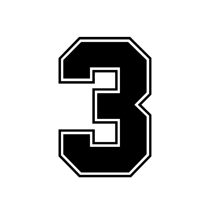 Vinyl Stickers A1111# Figures 0 1 2 3 4 5 6 7 8 9 Racing Number Helmet Racing Vinyl Decals Motorcycle Accessories