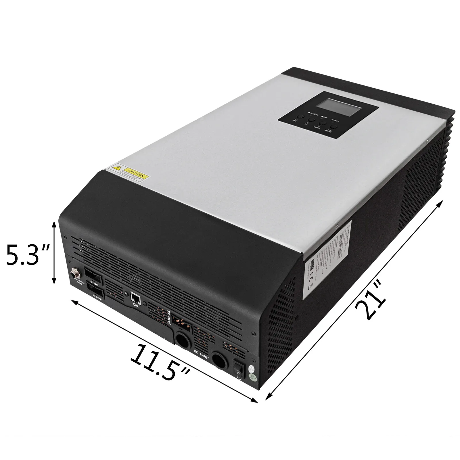 VEVOR Inverter Solare da 5000W Inverter da Auto 48V a 230 V AC Inverter con Caricabatterie CA e Regolatore Solare MPPT