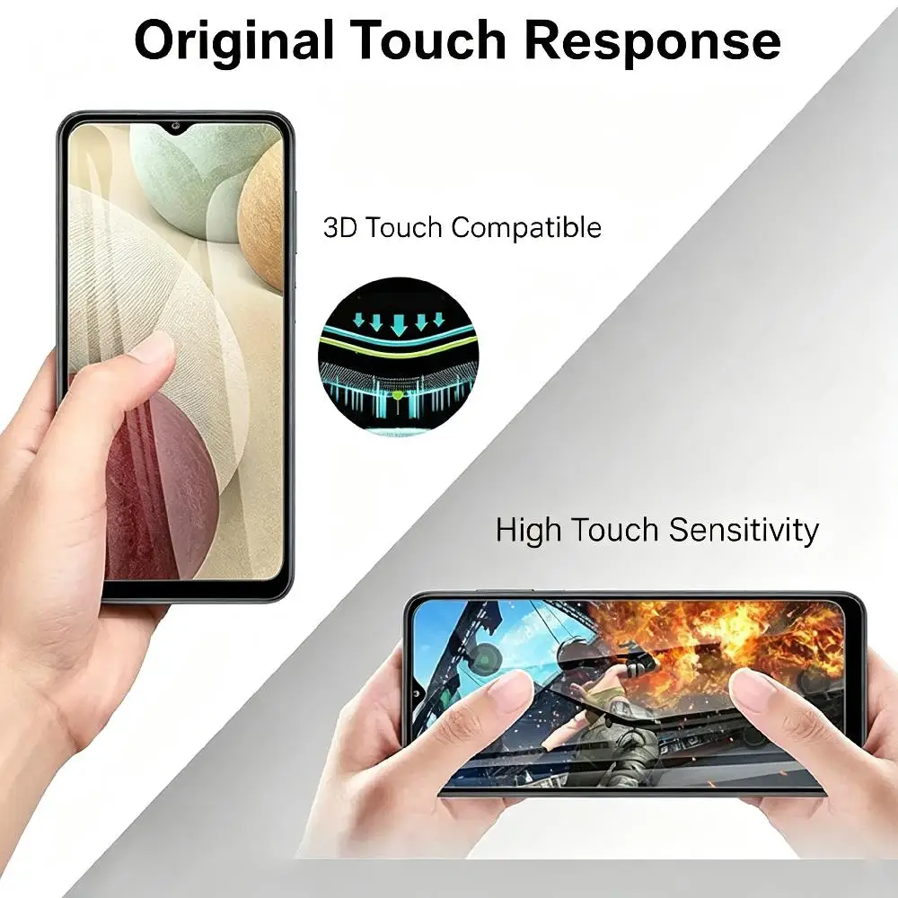 4-Pack Full Coverage Tempered Glass Screen Protector - Clear Protective Film