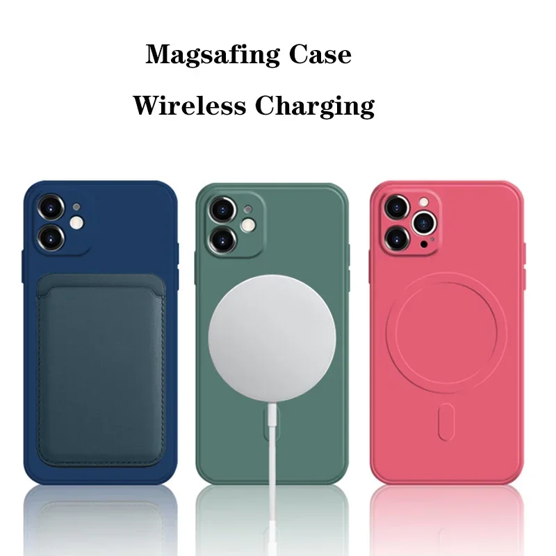 Enhanced Liquid Silicone MagSafe-Compatible Wireless Charging Case