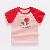 Fashion Children's Short Sleeve T-shirts Baby Girls Clothing Summer Thin Cotton Tees Tops Kids Outfits 3