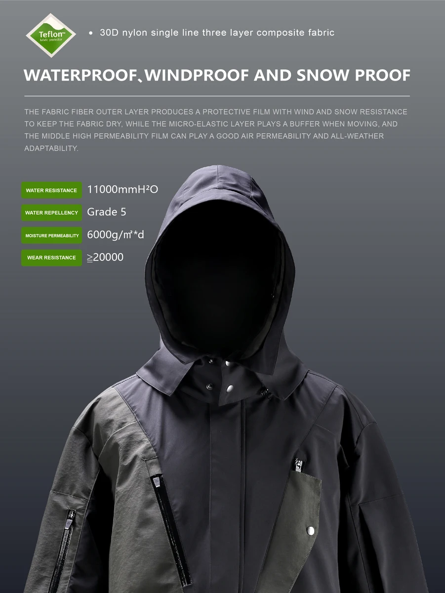 Reindee Lusion 21aw all environmental waterproof multi-pocket jacket four-form assault suit techwear functional