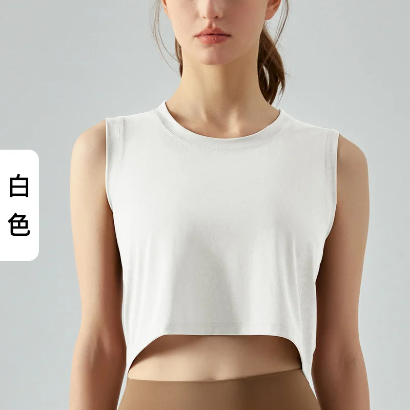 Quick Dry Yoga Wear Sports Crop Top Fitness Women's Gym Clothes Tank Sportswear Training Running Tracksuit Workout Shirt