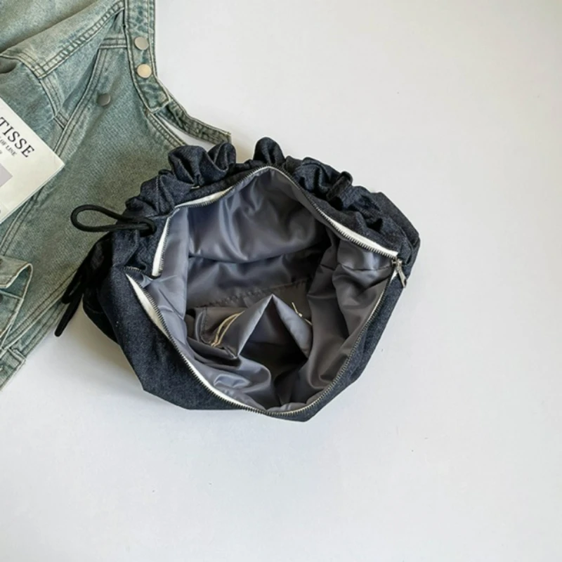 Borsa a Tracolla da Donna Stile Casual Monocolore con Ricamo - immagine 5