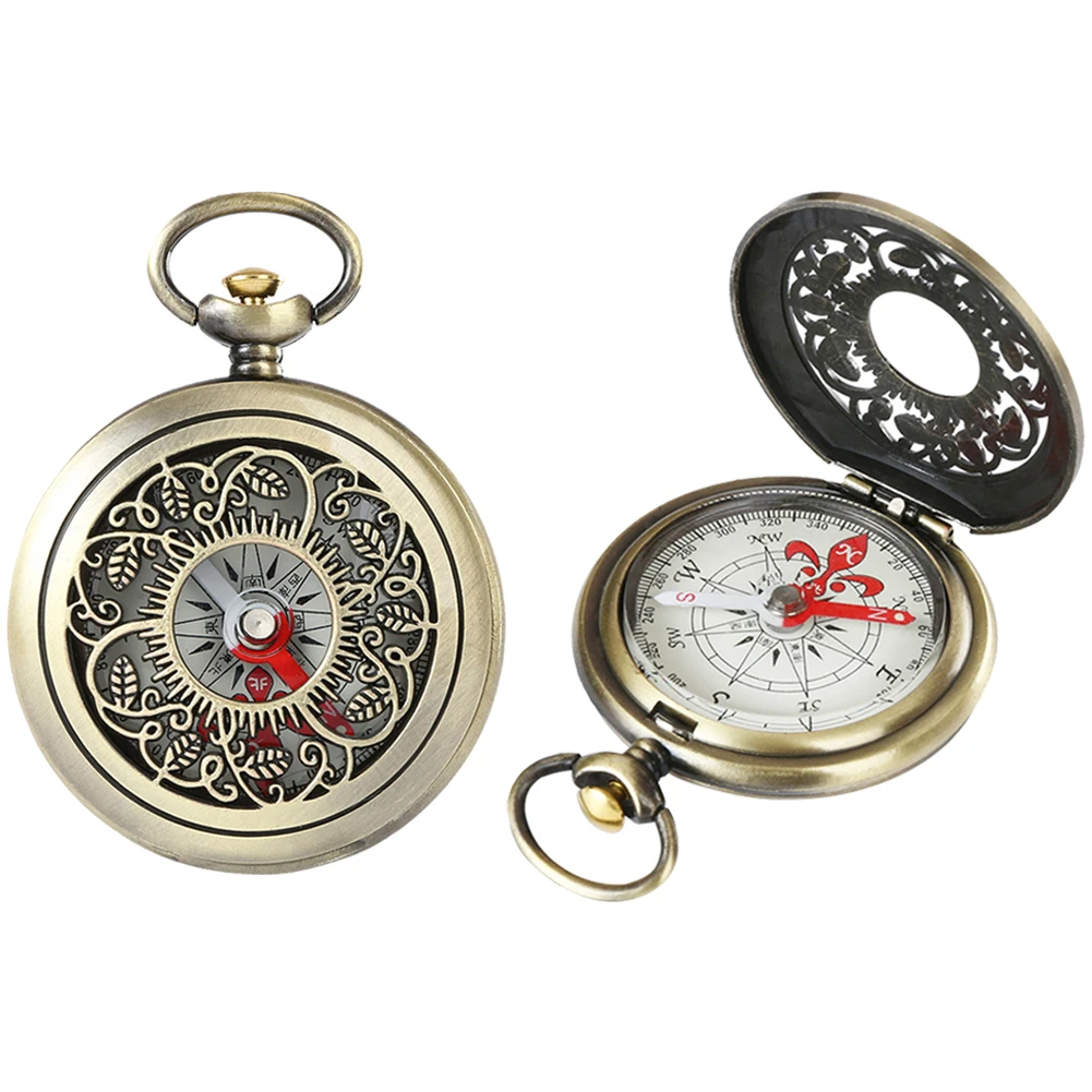 Pocket Watch Compass Portable Flip Cover Kompas Survival Gear Professional Compass Outdoor Kompass - Compasses - AliExpress