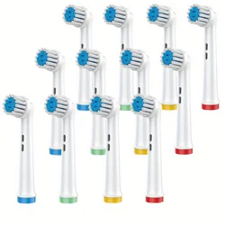 Pack of Replacement Toothbrush Heads for Electric Toothbrushes (Soft 12pcs)