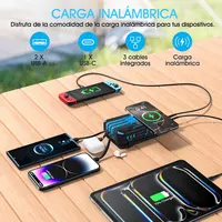 Solar Power Bank Fast 36800 мАч Беспроводное зарядное устройство Powerbank для iPhone 17 Samsung S24 Huawei Xiaomi PD 18 Вт Powerbank с быстрой зарядкой — изображение 3