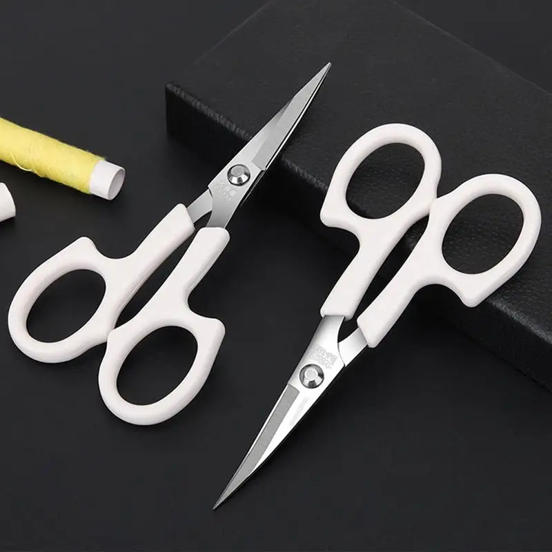 130/122MM Bent Head Embroidery Scissors for Needlework Cutting Sewing Fabric Cross Stitch Tailor'S Scissor for Sewing Scissors Tailor Scissors Sewing Supplies Craft Scissors