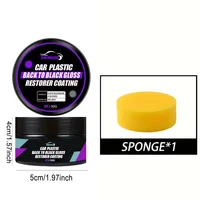 1 pièce voiture général cuir et plastique réparation cire de polissage crème de rénovation intérieure de voiture, récupération lustre noir, pour le soin du cuir/plastique/caoutchouc 6