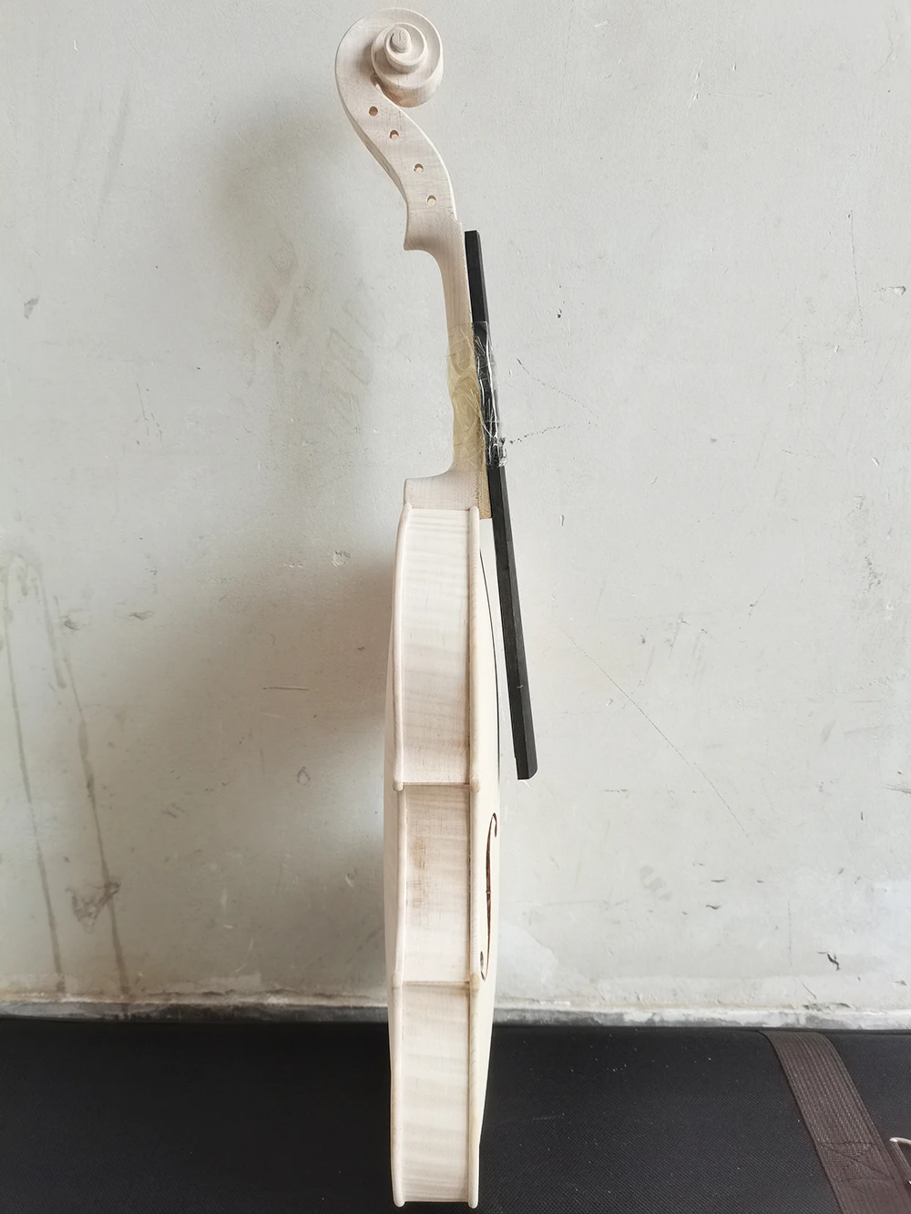 European Spruce rich Flame Maple white embryo unfinished white maple wood violin 4/4 3/4 solid wood DIY violin