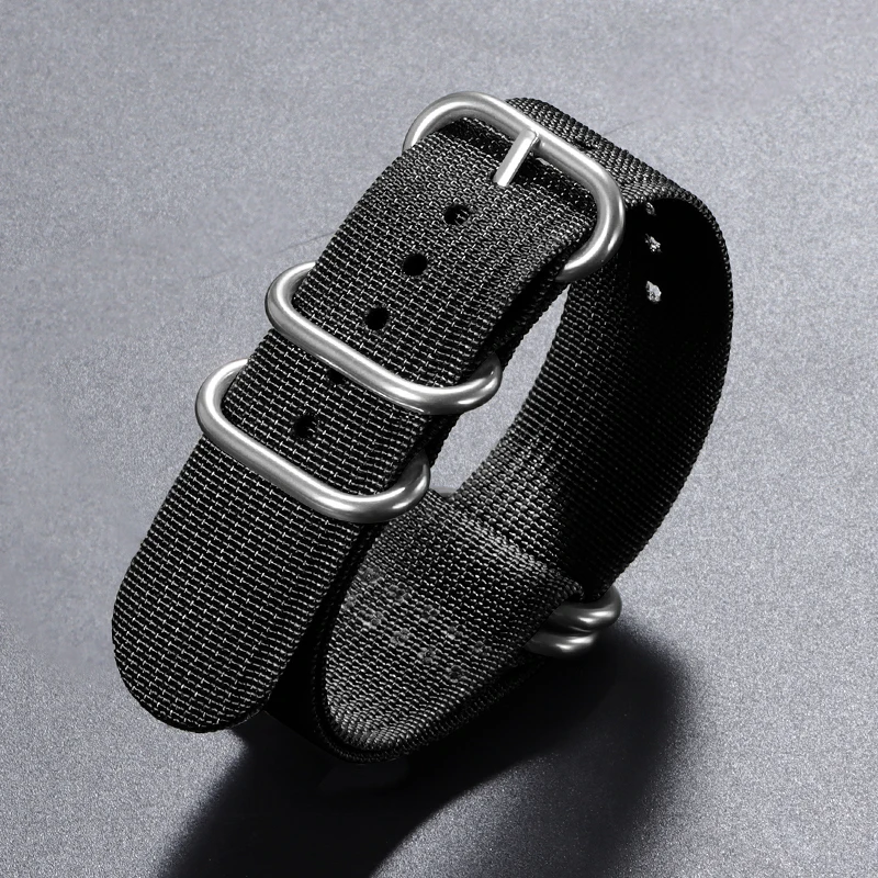 Premium Nylon Military Sport Watch Strap - Breathable Men's Wristband Accessory