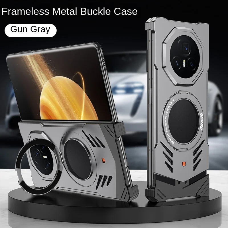 جراب هاتف Honor Magic V5 مغناطيسي معدني مقاوم للصد...