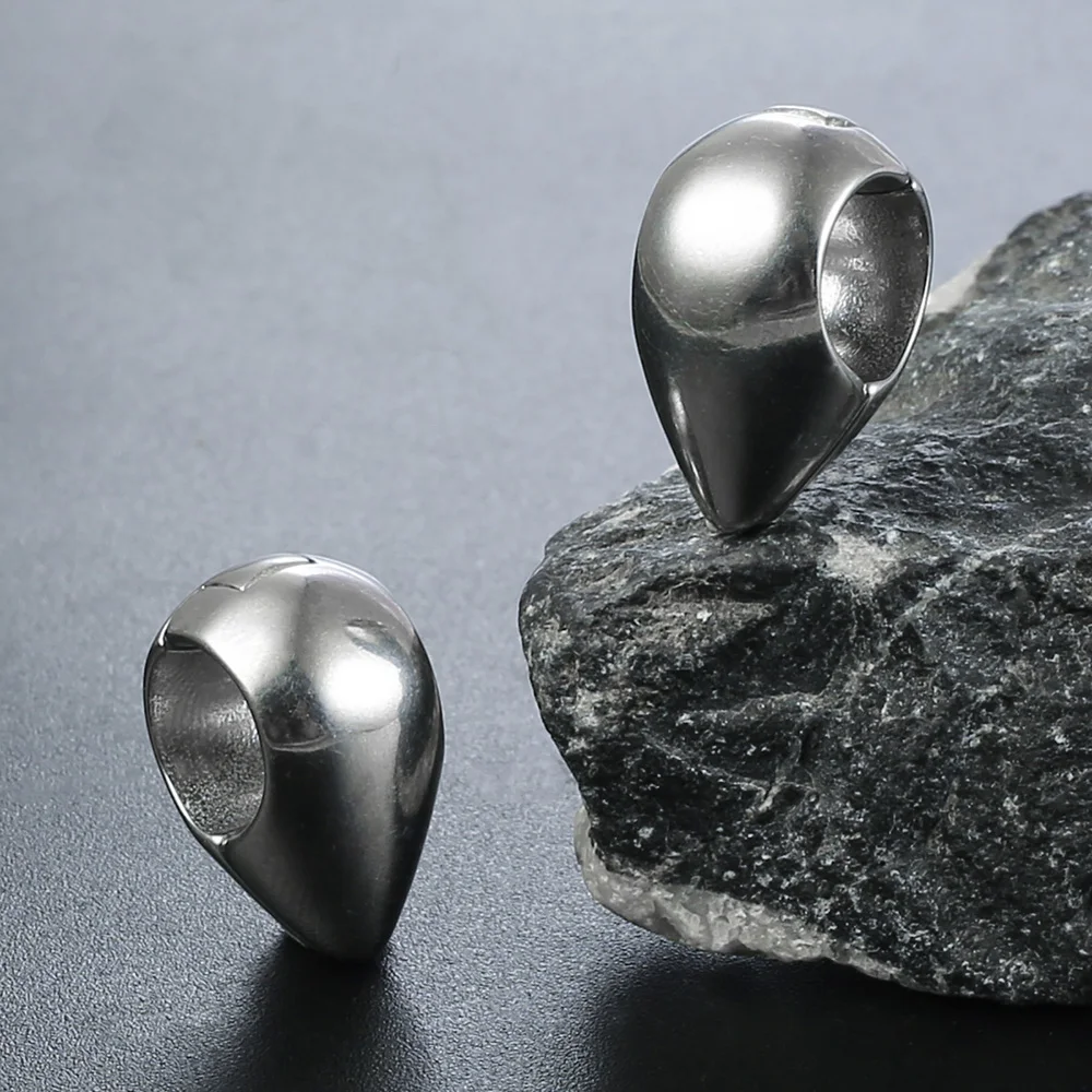 Giga 1/2 Stück 10mm(00g) Tropfenförmige Edelstahl-Ohrhänger Gewichte Expander Gauges Ohr-Dehner Piercing Körperschmuck Punk – Detail 5