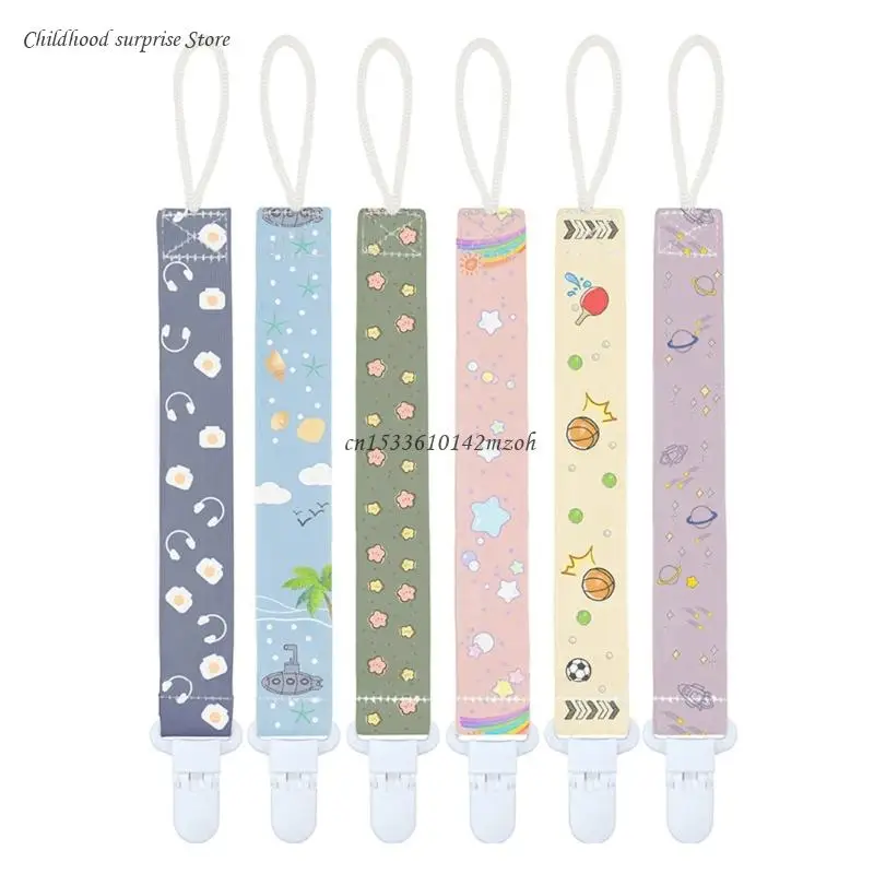 

Cartoon Baby Pacifier Clip Soother Holder Chain Anti-drop Buckle Strap Dropship