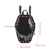 Bat Wings Ita Backpack Enamel Pin Display Shoulder Bag Goth Pin Collector Female Small Clear School Bag Punk Ita Purse Bag 2