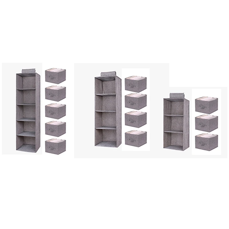 

Household Clothes Hanging Drawer Box Underwear Sorting Storage Wall Wardrobe Closet Organizer Shelves Organizadores