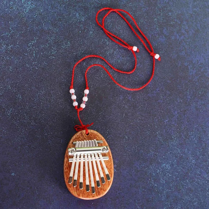 A61P 4X 8 Key Mini Kalimba Exquisite Finger Thumb Piano Marimba Musical Good Accessory Pendant Gift