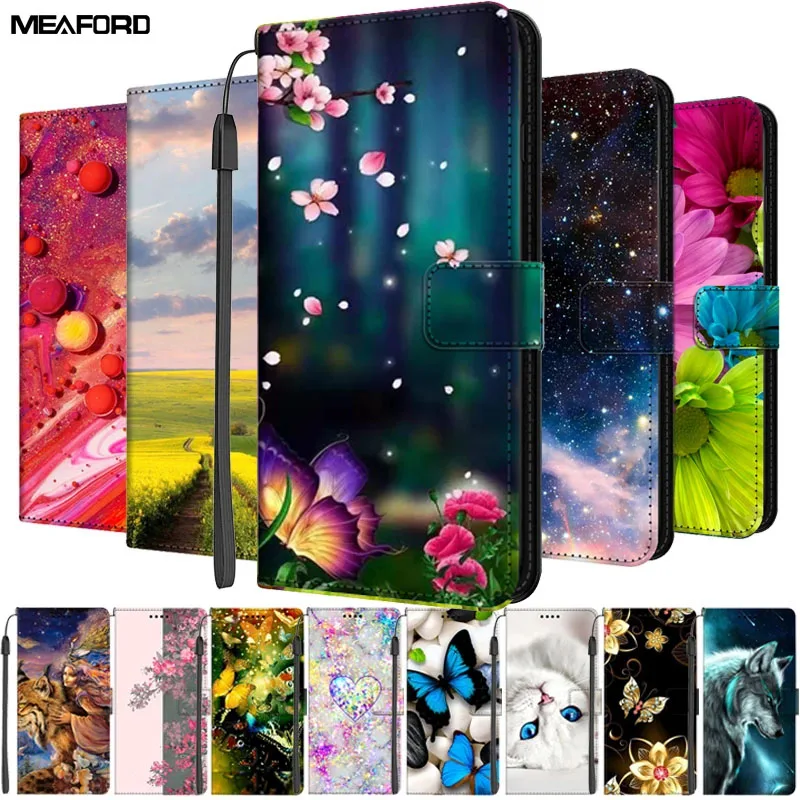 Leather Flip Magnetic Stand Card Holder Phone Case - Shockproof Bumper Cover