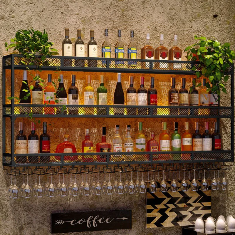 

Holder Commercial Wine Cabinets Mounted Cocktail Corner Cellar Bar Cabinet Free Shipping Liquor Stojak Na Wino Home Furniture