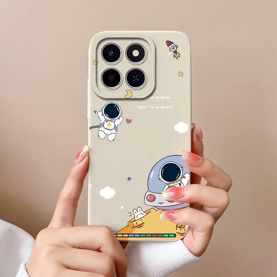 Cartoon Astronaut Moon High Quality Trendy Phone Protector Case