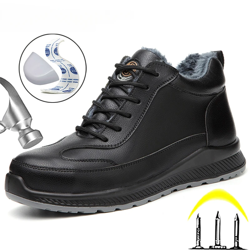 

6KV Safety Shoes, Anti-smashing, Anti-piercing, Oil-resistant Plush Warm Winter Boots Work Shoes, Electrician Shoes