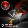 400W 550℃ Cordless Heat Gun for Milwaukee 18V Battery with LCD Digital Display Hot Air Gun for Shrink Tubing (No Battery) 3
