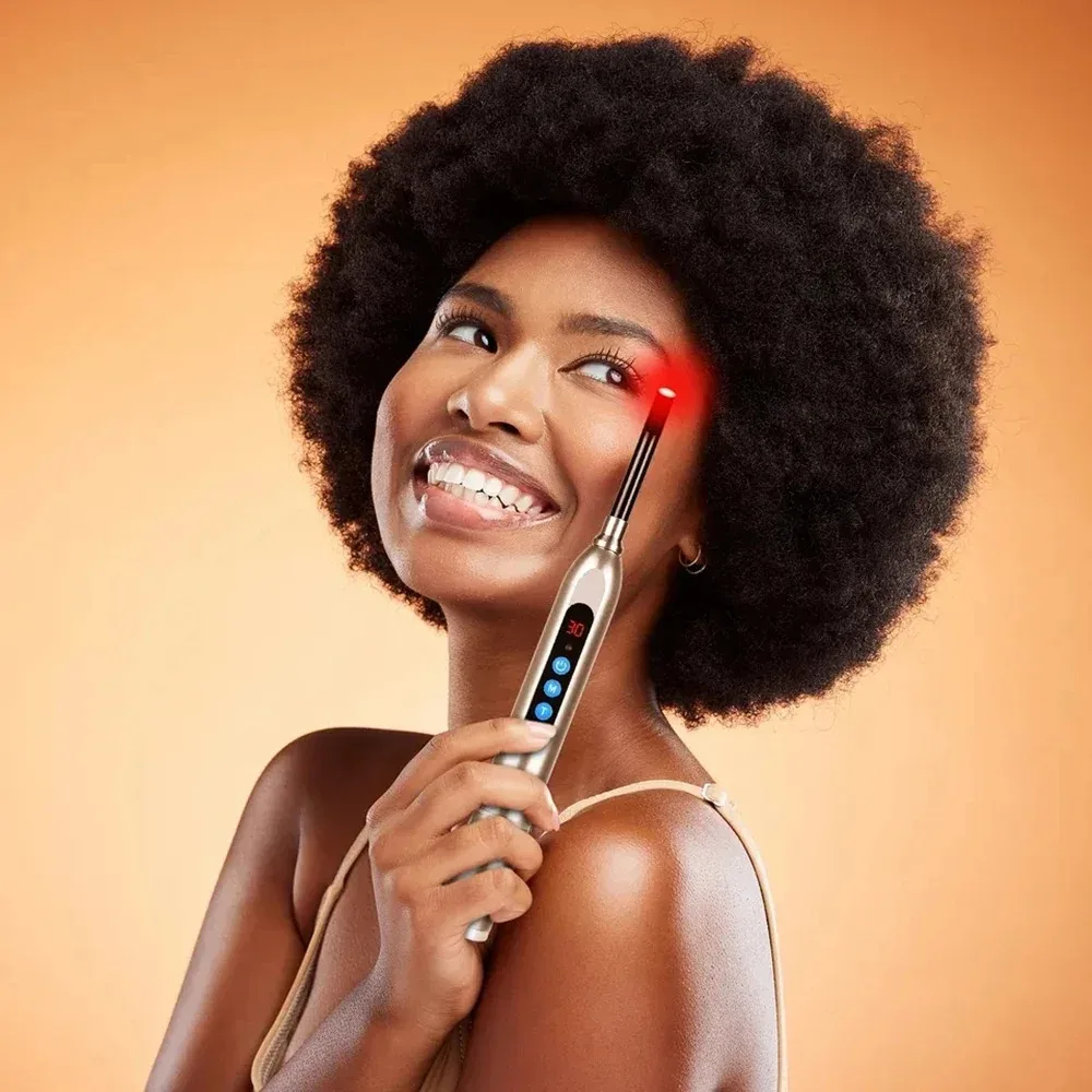 Red Light Therapy Device Canker Sore Cold Sore Treatment Infrared Light Therapy Wand for Mouth Nose Ear Knee Feet Hands Ankle