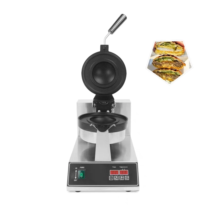 With Logo UFO Burger Machine Bread Hot Press Machine Ice Cream Hamburg Maker Electric Burger Gelato Maker