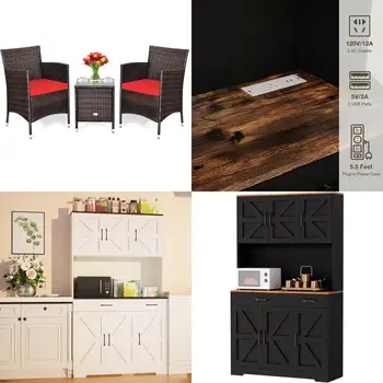 3-Piece Outdoor Rattan Patio Furniture Set 1