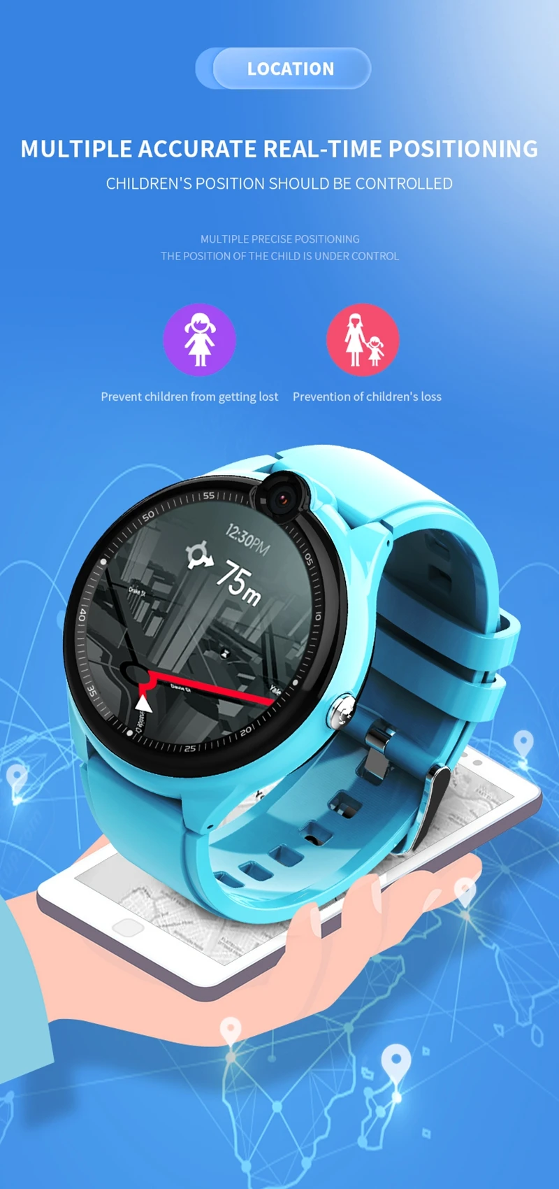Wonlex Ʈ ġ  GPS  ġ  ī޶, 4G  ȭ SOS н   Ʈġ, KT26