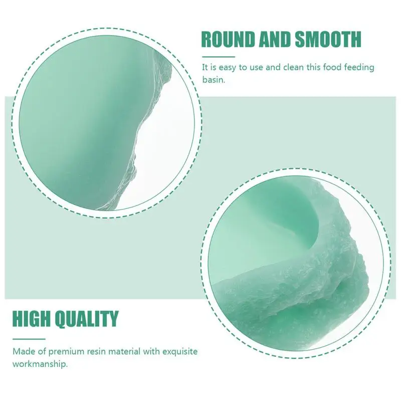 Title 6, Reptile Feeding Bowl Resin Reptile Water Dish F...