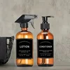 7/8 PCS Shampoo Conditioner Body Wash Bathroom Bottle Stickers Waterproof Soap Dispenser Labels Large Size Lotion Label Sticker 4