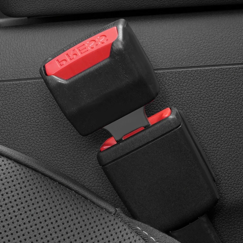 1Pc/2Pcs Car Seat Belt Clip Extender Safety Seatbelt Lock Buckle Plug Thick Insert Socket Extender Safety Buckle Car Accessories 2