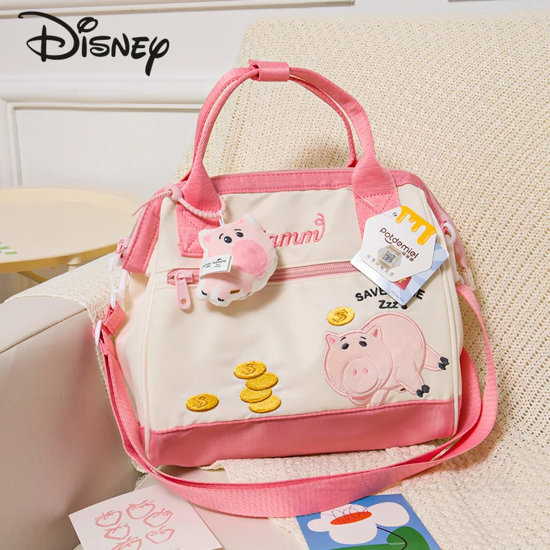Disney Original New Girl Handbag Cartoon Girl One Shoulder Crossbody Bag Large Capacity Women's Bag Fashionable and High Quality