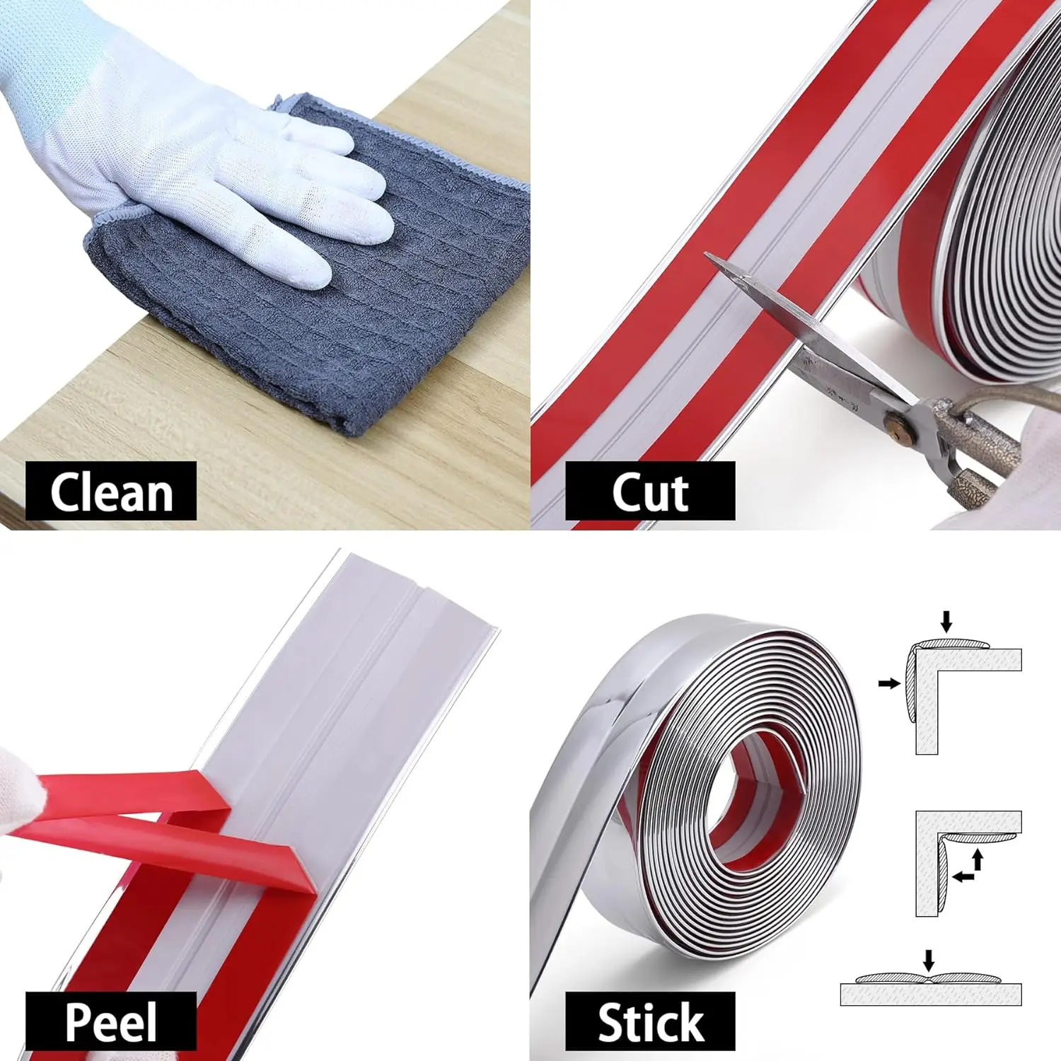 4 Rotoli Nastro Adesivo Decorativo Oro - Per Pareti, Mobili, Regali - Foto 4