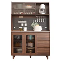 Modern Storage ตู้ไม้ Complete แผ่นระดับเต็มสูงตู้ครัวตู้เสื้อผ้า Nordic หรูหรา Armoire De Rangement เฟอร์นิเจอร์ 6