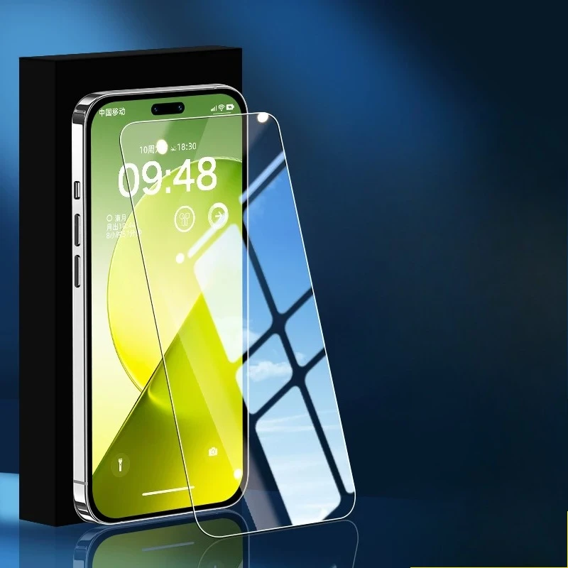 Premium Clear Tempered Glass Screen Protector with Black Edge – Anti-Scratch Protective Film