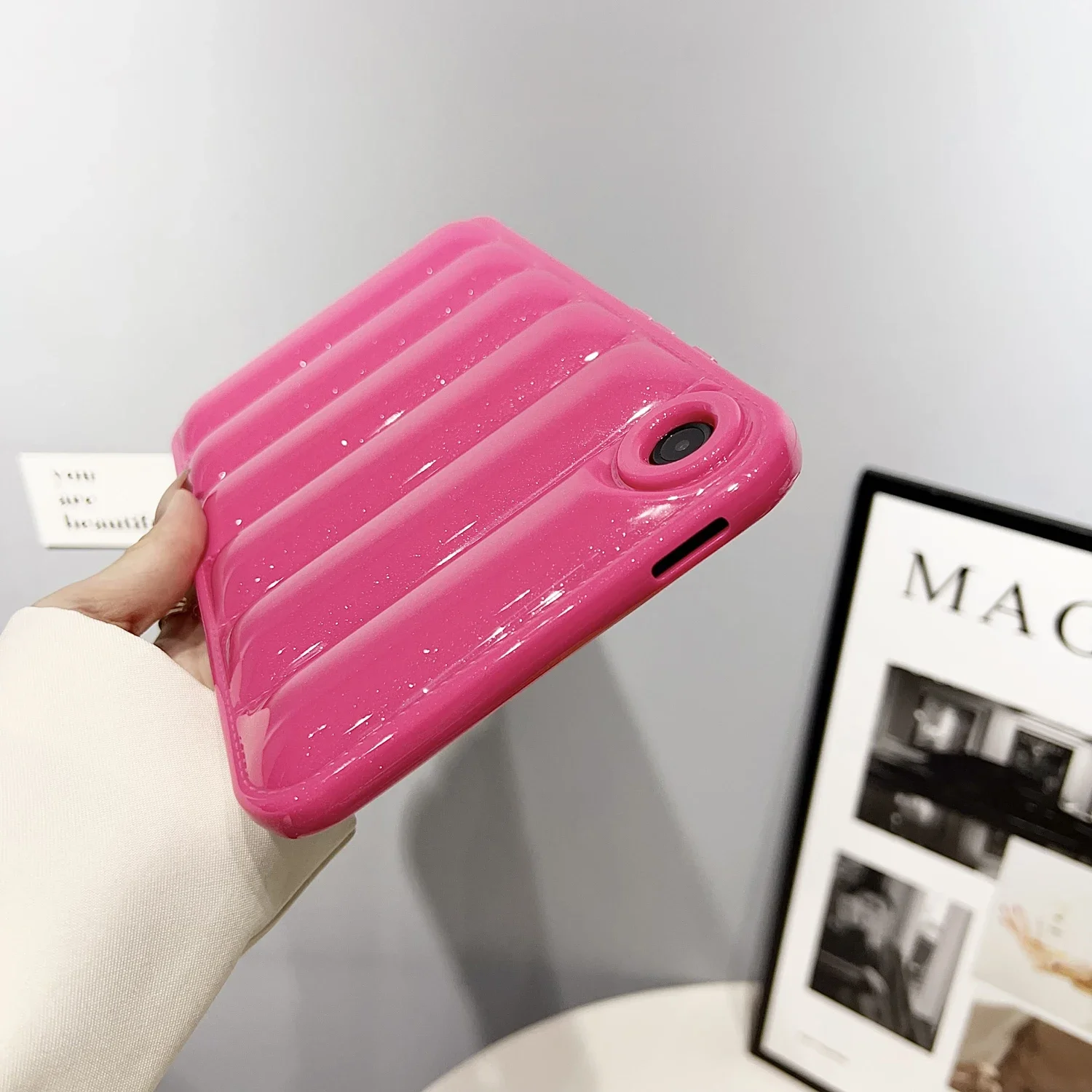 Soft Silicone Candy Color Glittering Tablet Case – Down Jacket  Cover