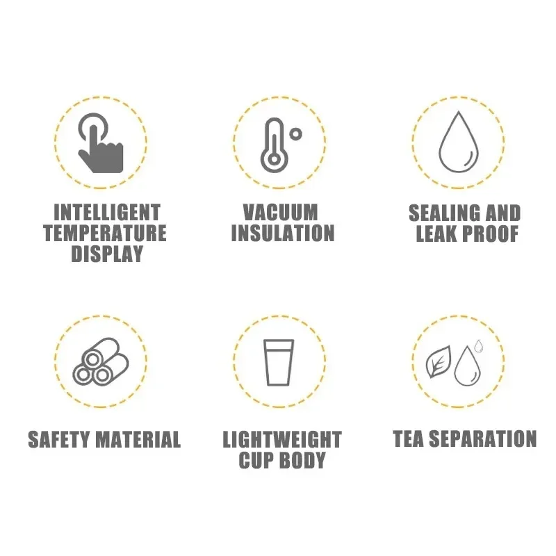 Temperature Display Thermos Cup Thermos Stainless Steel 200ml Gift Mini Pocket Cup Drinkware Kitchen Dining Bar Home Smeg Bottle