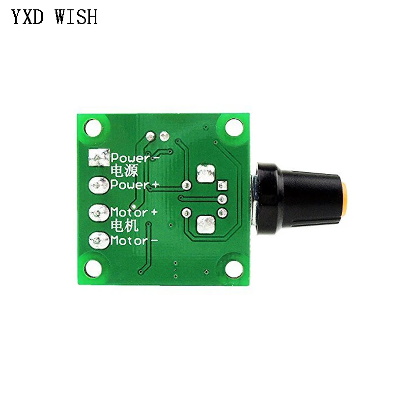 5pcs DC 1.8V 3V 5V 6V 12V 2A PWM Motor Speed Controller Low Voltage Motor Speed Control Switch PWM Adjustable Drive Module