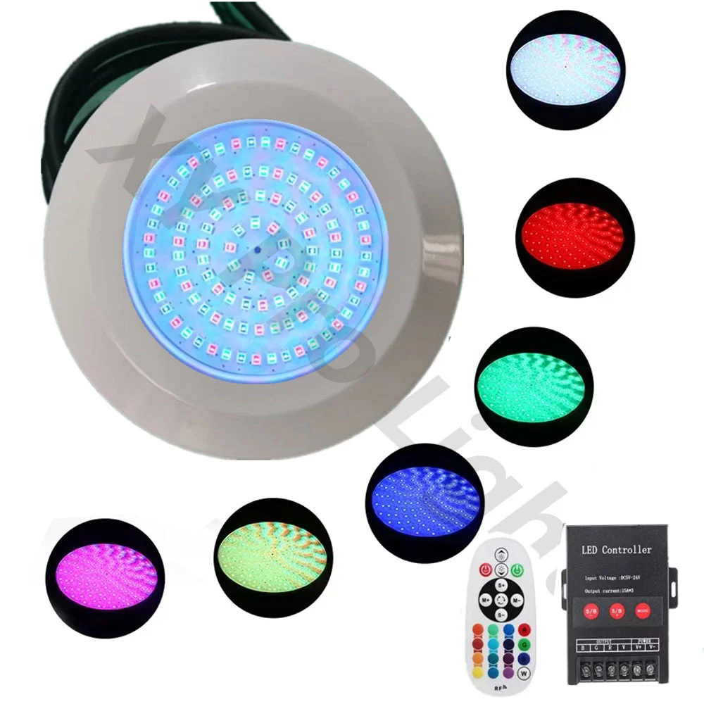 RGB LED Pool Light 12W DC12V IP68 Waterproof for Outdoor/Indoor Underwater Brilliance,Fountain Landscape Lamp,Piscina Spotlight high quality e12 e14 b15 dc12v 24v 48v 60v ac110v ac220v refrigerator led range hood lights sewing light free shipping 50pcs lot