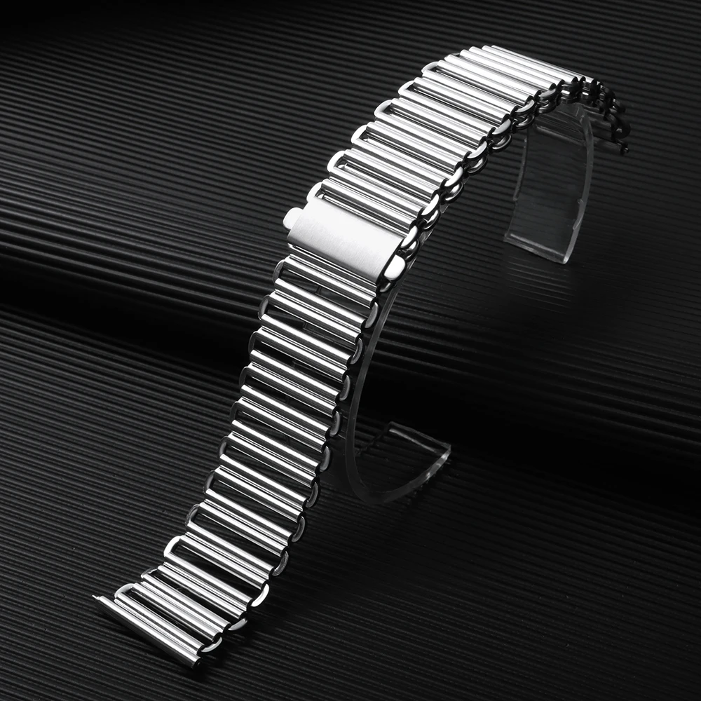 Deluxe Breathable Stainless Steel Watch Strap with Quick Release